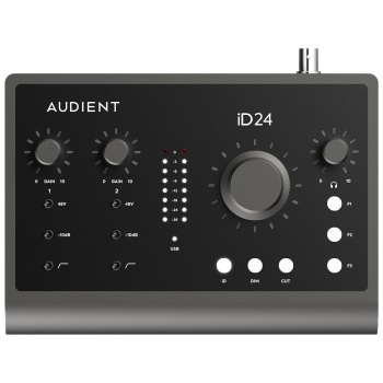 Audient AUDIENT 04 0014 iD24 USB Ses Kartı (Orta/Üst) | 10 Giriş 14 Çıkış, A Sınıfı Preamp, Yüksek Dinamik Aralık ve Netlik
